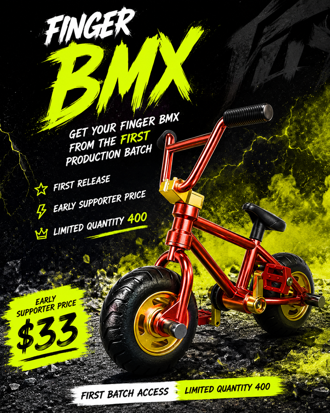 One Mini BMX Pre-Order - Finger Mini BMX Early Access