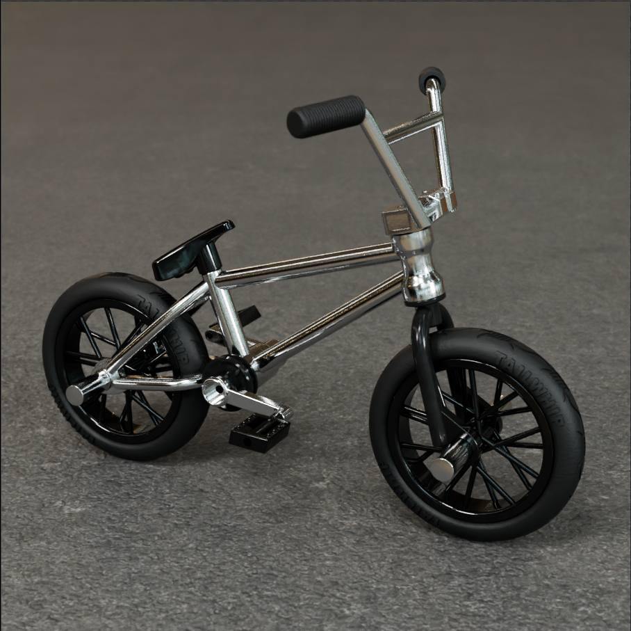 Finger BMX Silver - Freestyle Finger BMX Silver - Mini BMX Finger