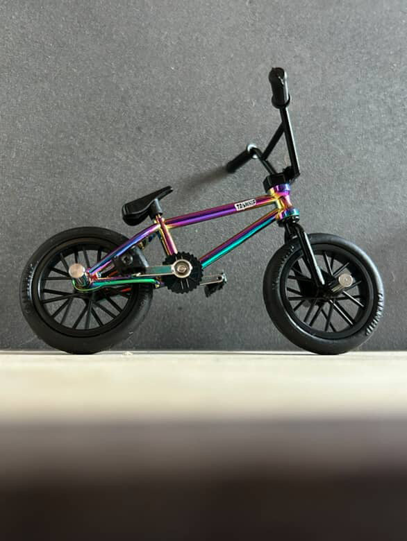 Finger BMX Oil Slick - Oil Slick Finger BMX Bike - Rainbow Mini