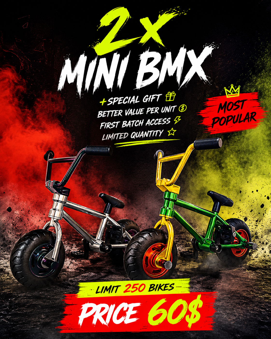 2 Mini Finger BMX — Pre-Order