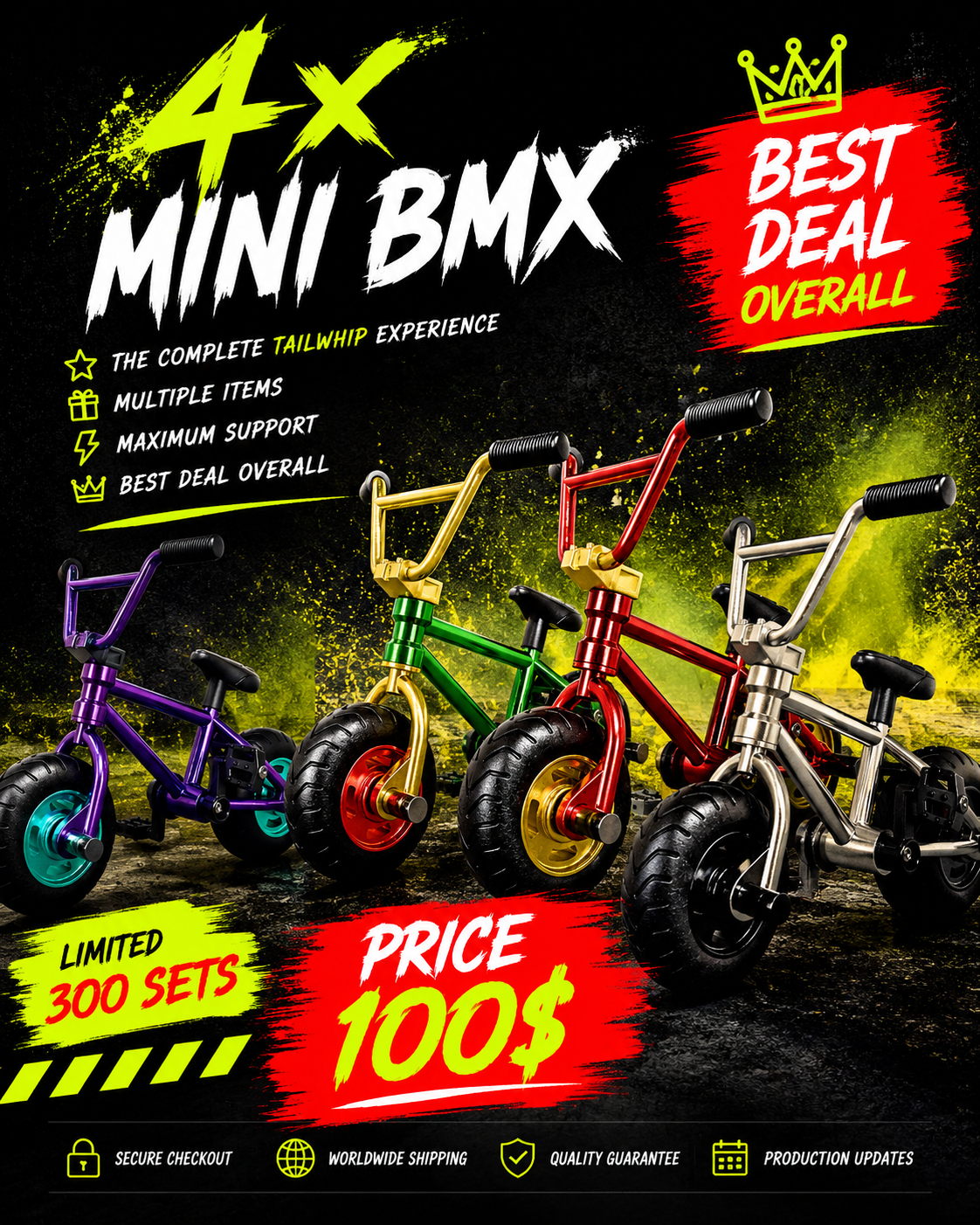 PRE-ORDER — Full set Mini Finger BMX SAVE $32