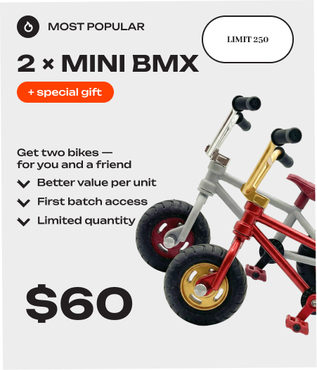 2 Mini Finger BMX — Pre-Order