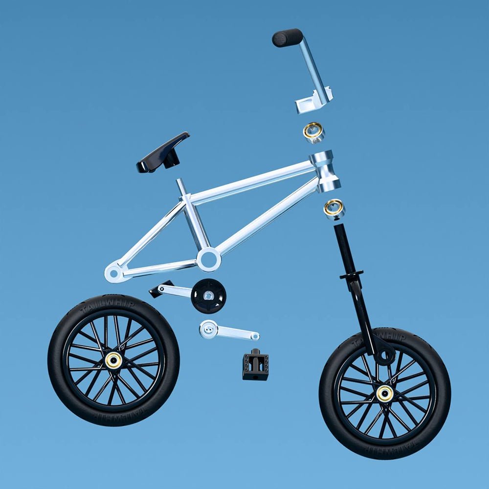 Finger BMX Silver - Freestyle Finger BMX Silver - Mini BMX Finger