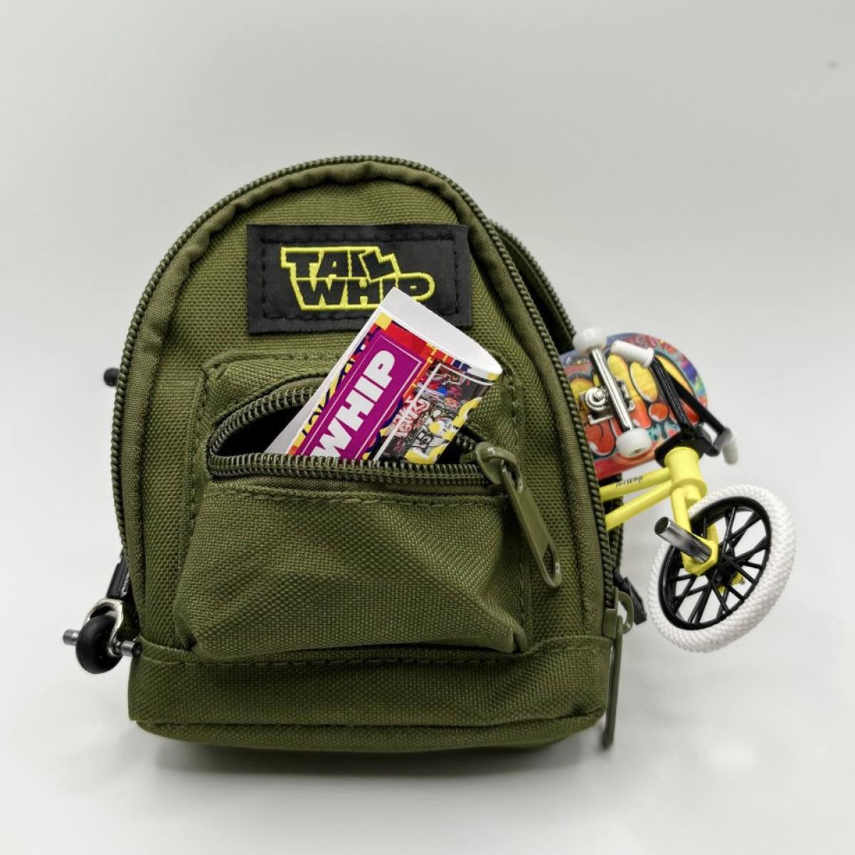 TAILWHIP Mini Backpack for Fingerboards, Finger Scooters, and Finger BMX