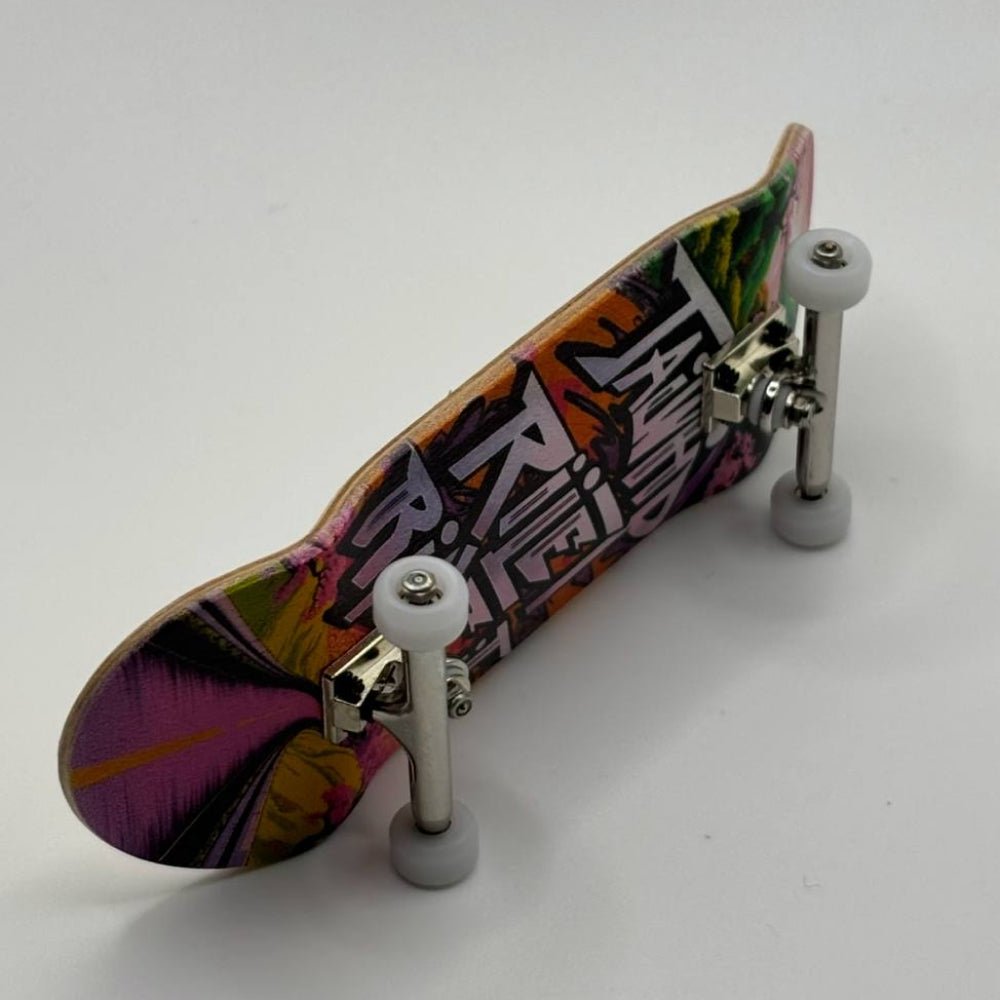 TAILWHIP Fingerboard – 34mm Finger Skateboard with Single Truck and Lock Nut | Pro Fingerboard for Tricks and Custom Designs - tailwhip.shop