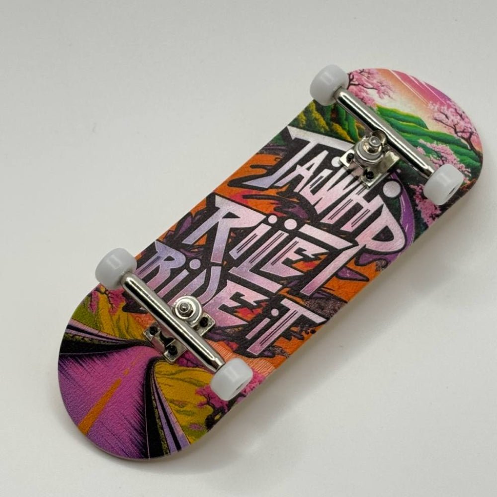 TAILWHIP Fingerboard – 34mm Finger Skateboard with Single Truck and Lock Nut | Pro Fingerboard for Tricks and Custom Designs - tailwhip.shop